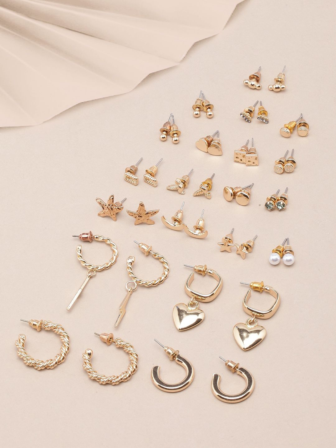 

KPOP Contemporary Drop Earrings, Gold