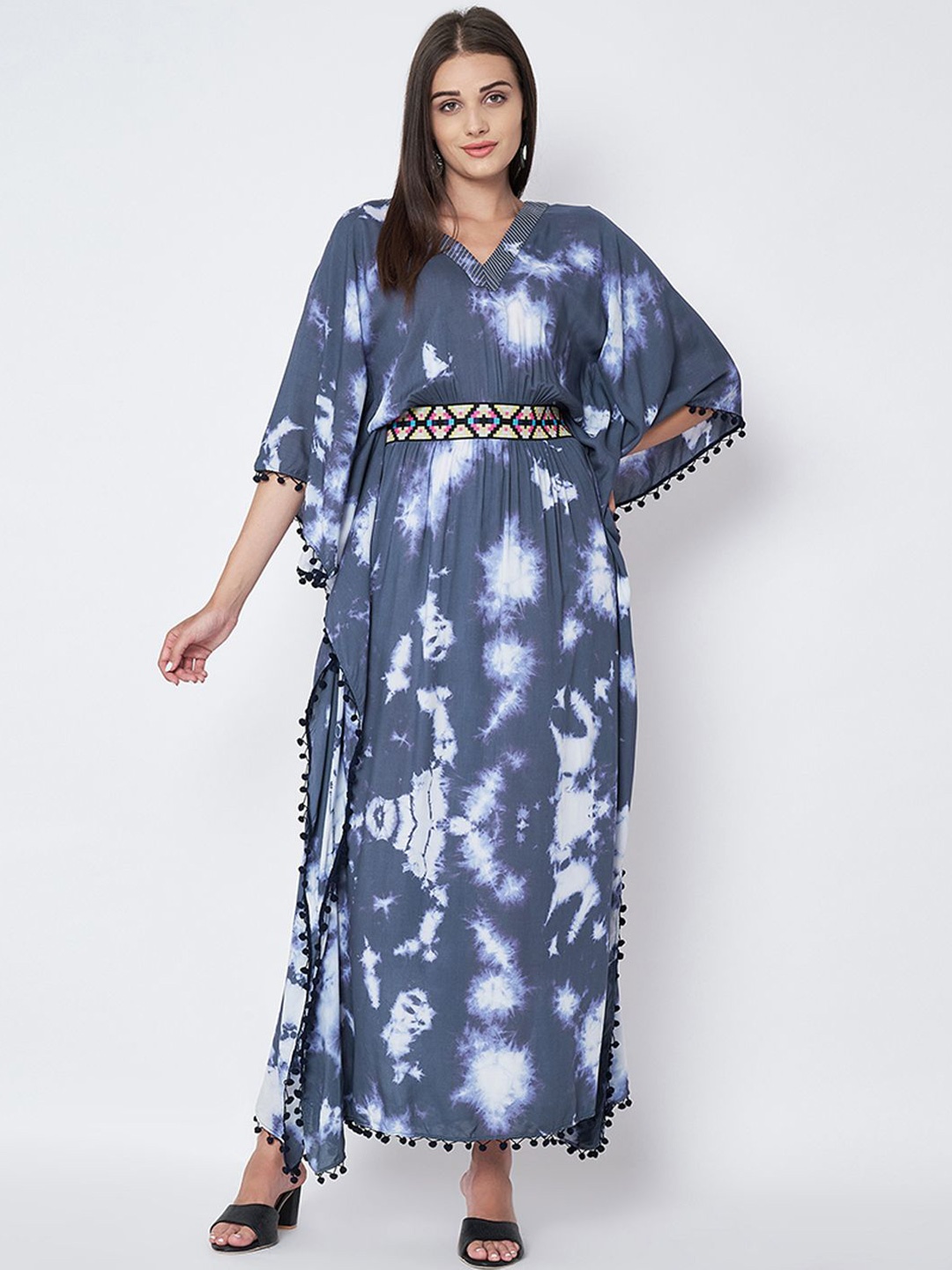 

First Resort by Ramola Bachchan Tie and Dye Dyed Maxi Dress, Blue