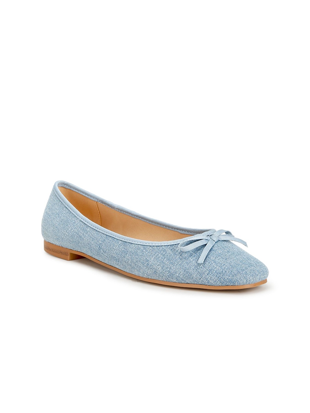 

RAG & CO Women Bows Woven Design Loafers, Blue