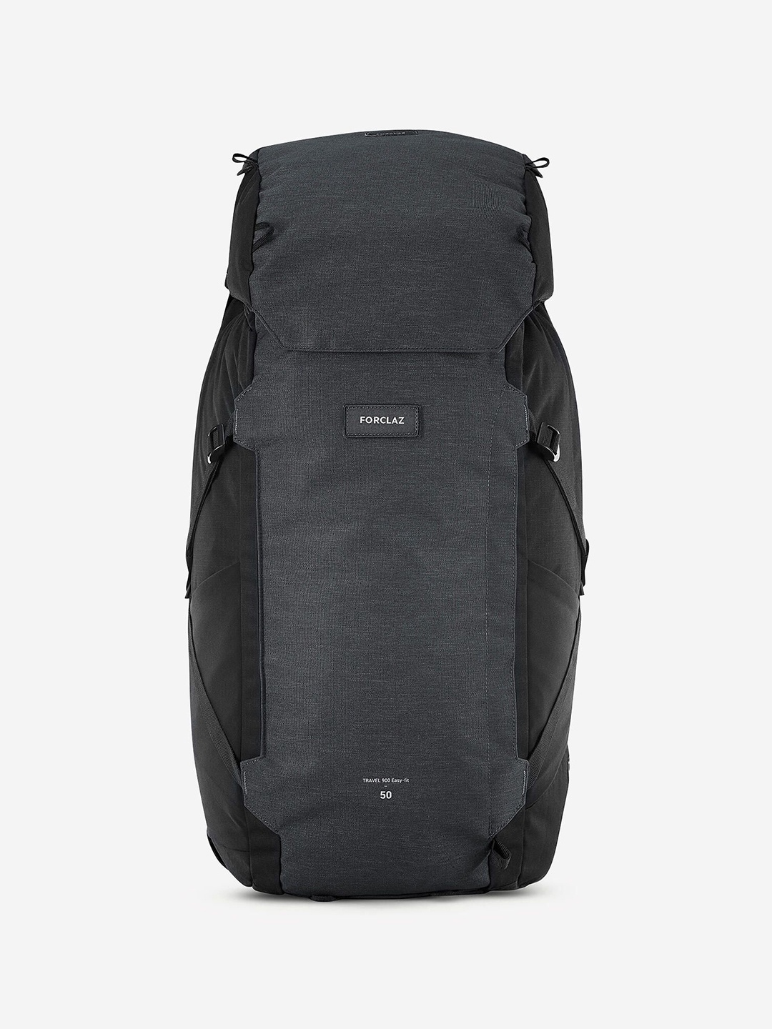 

FORCLAZ By Decathlon Unisex Black Travel 900 50L + 6L Expandable Travel Backpack