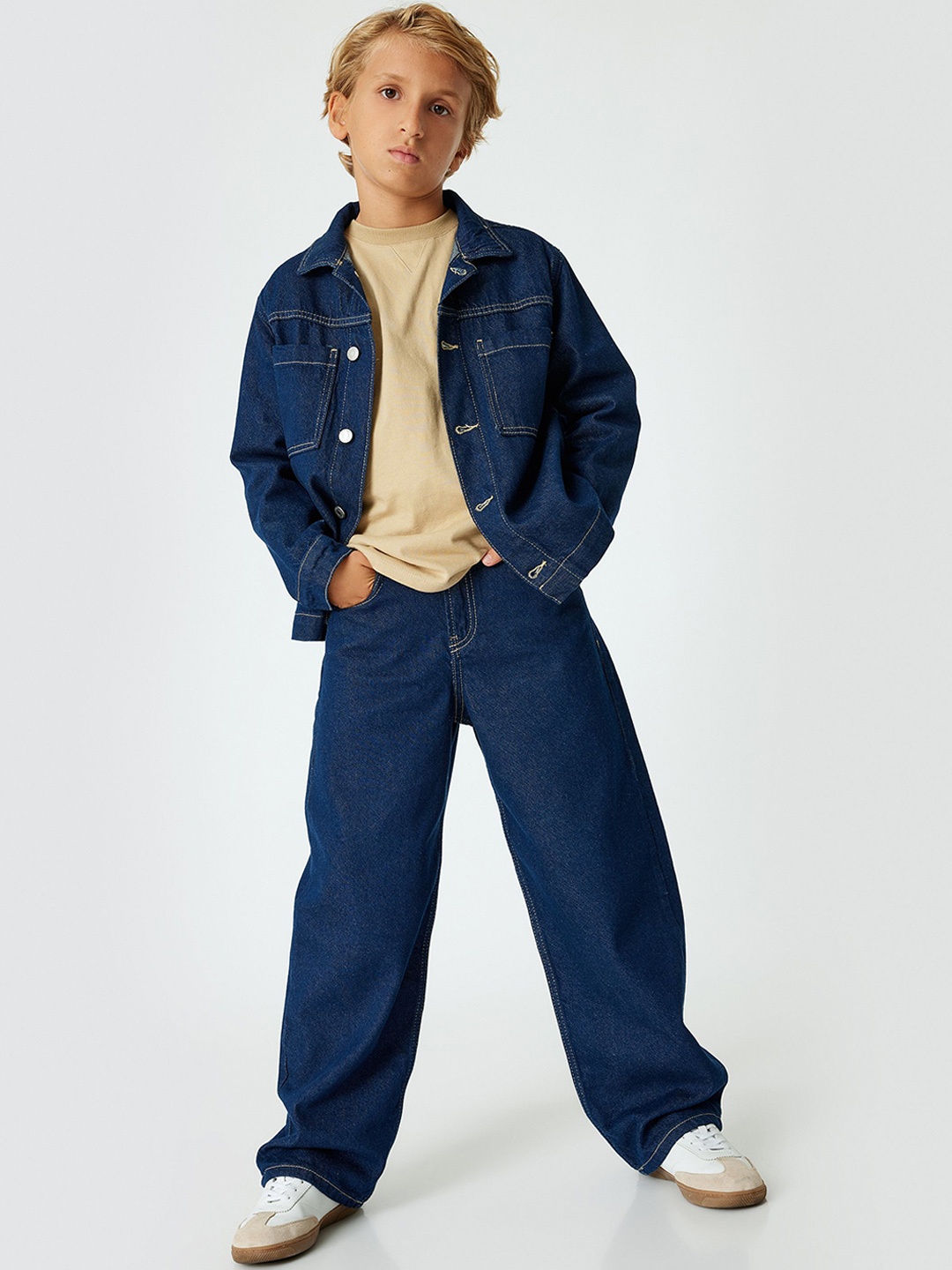 

Koton Boys Mid-Rise Regular Fit Jeans, Blue
