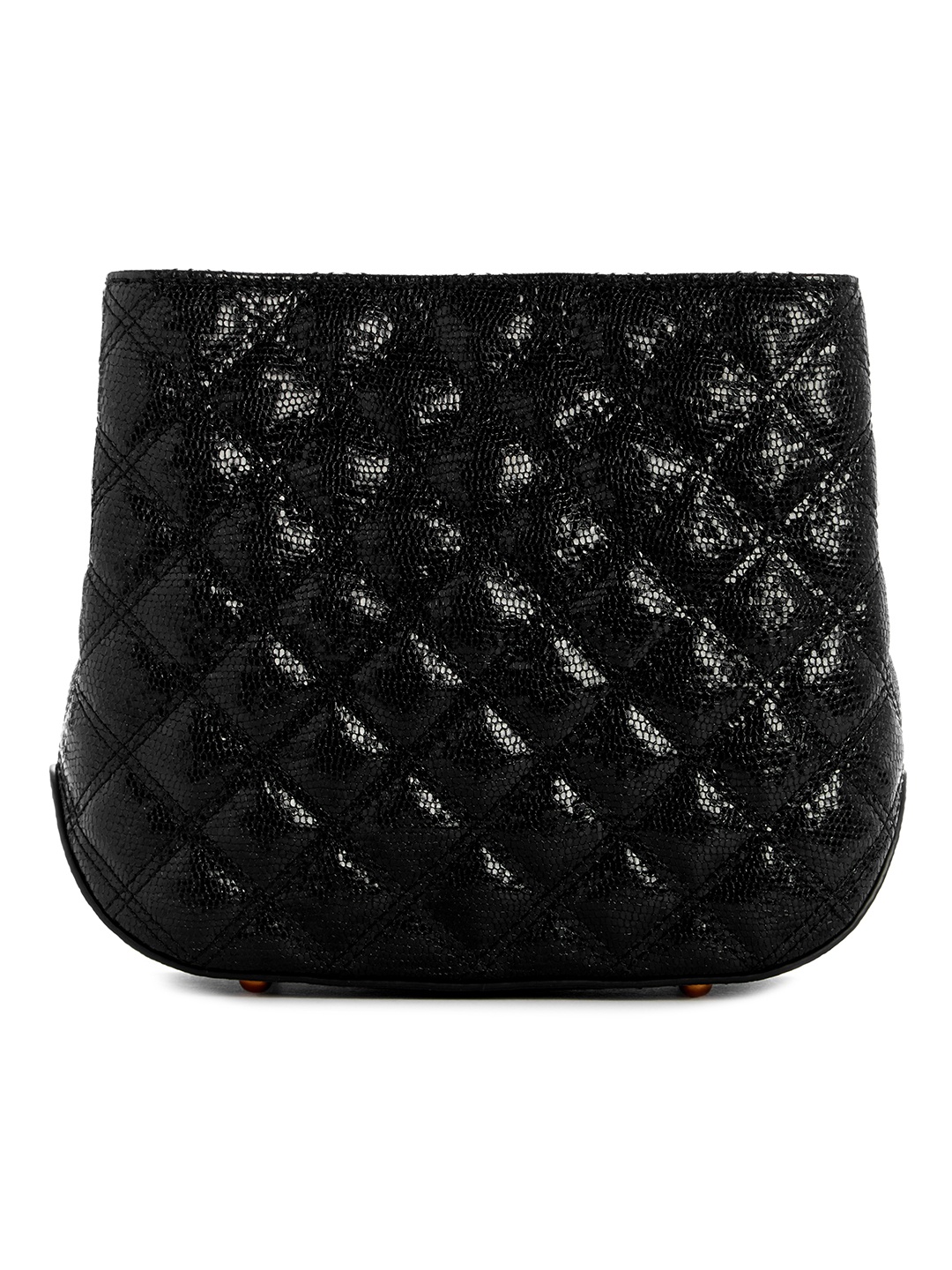 

GUESS Women Textured Bucket Shoulder Bag, Black