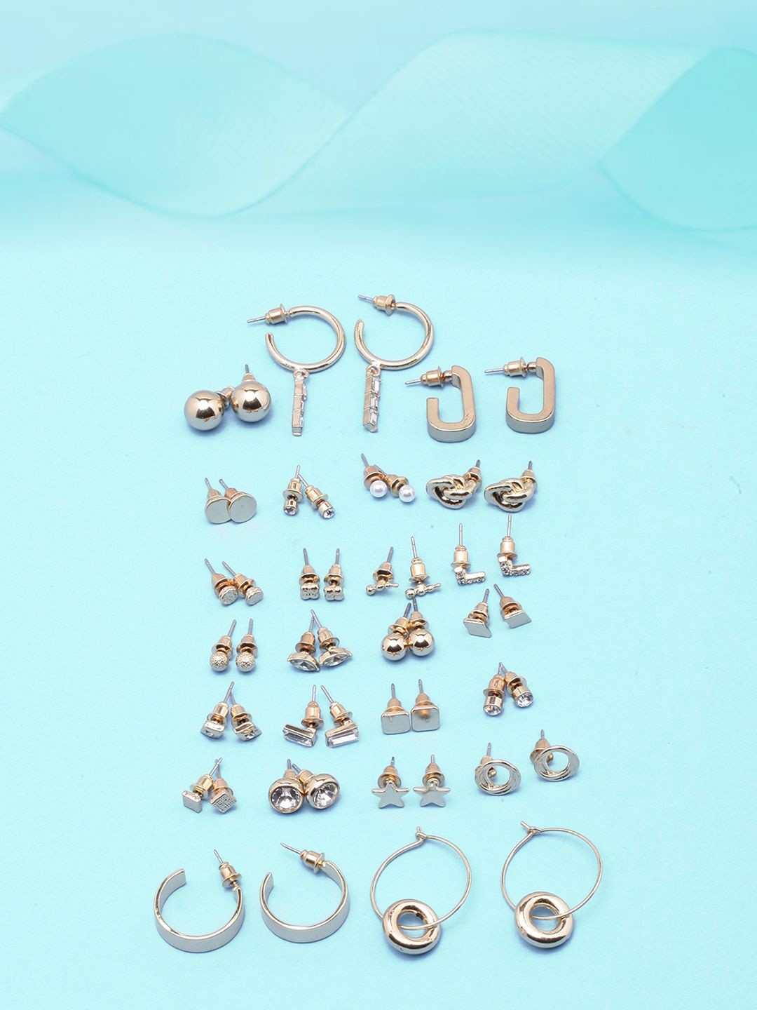 

KPOP Contemporary Drop Earrings, Gold