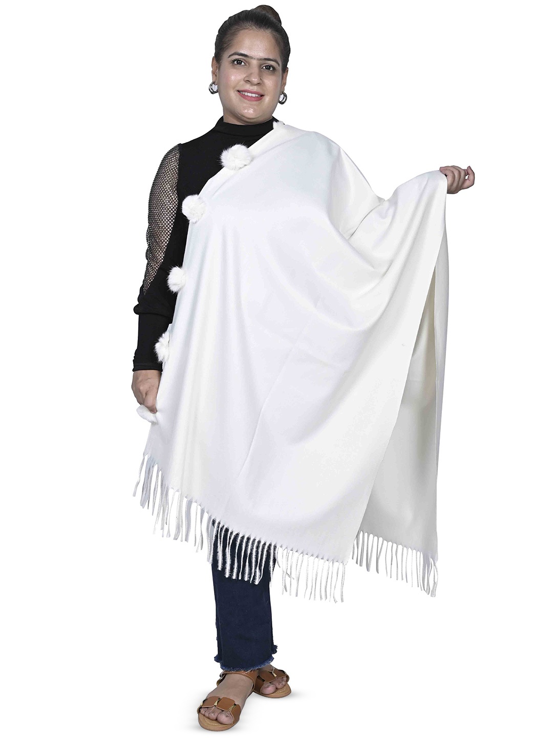 

Calvadoss Women Stole, Off white