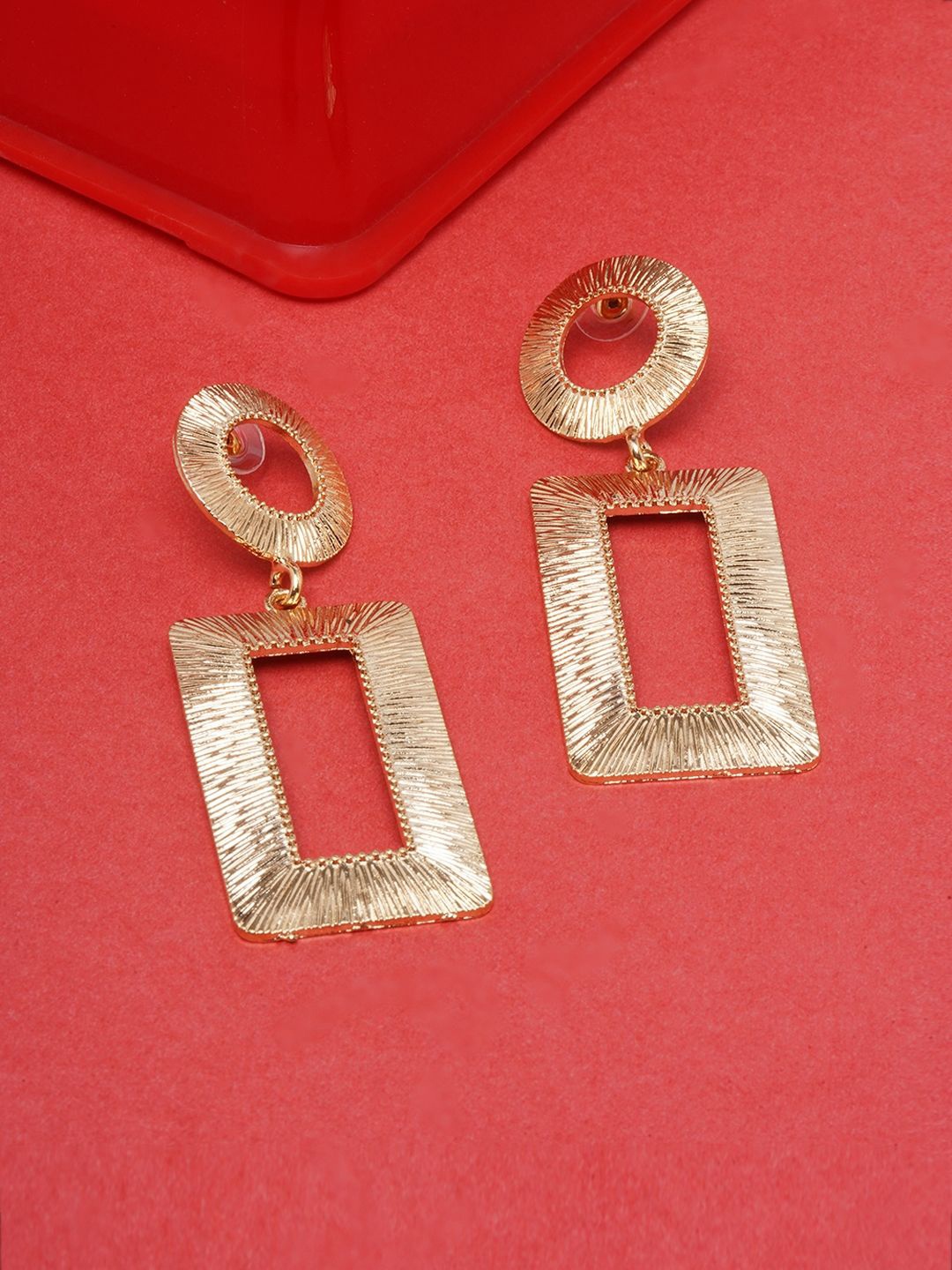 

KPOP Gold-Plated Geometric Drop Earrings