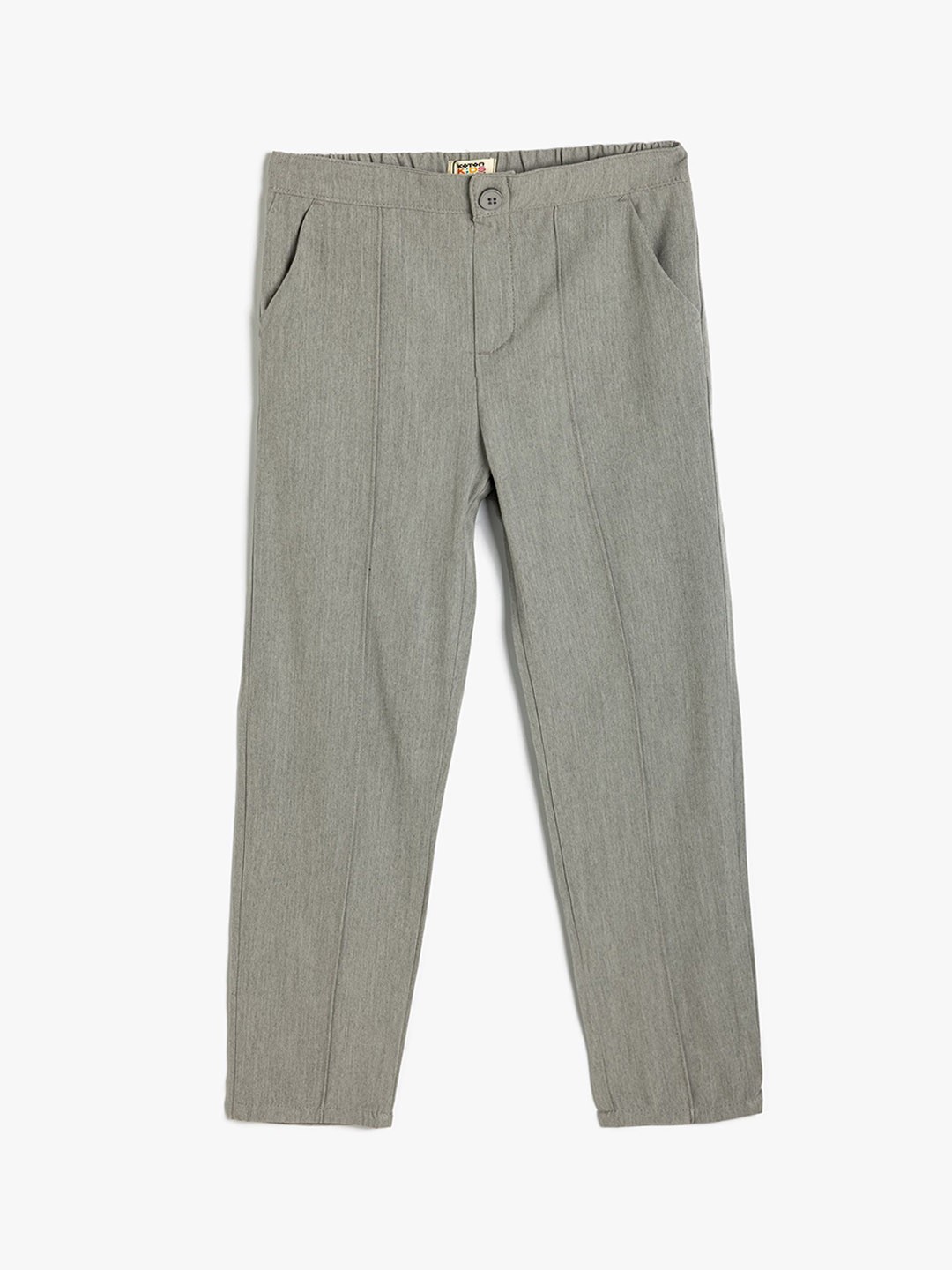

Koton Boys Mid-Rise Regular Fit Regular Trouser, Grey