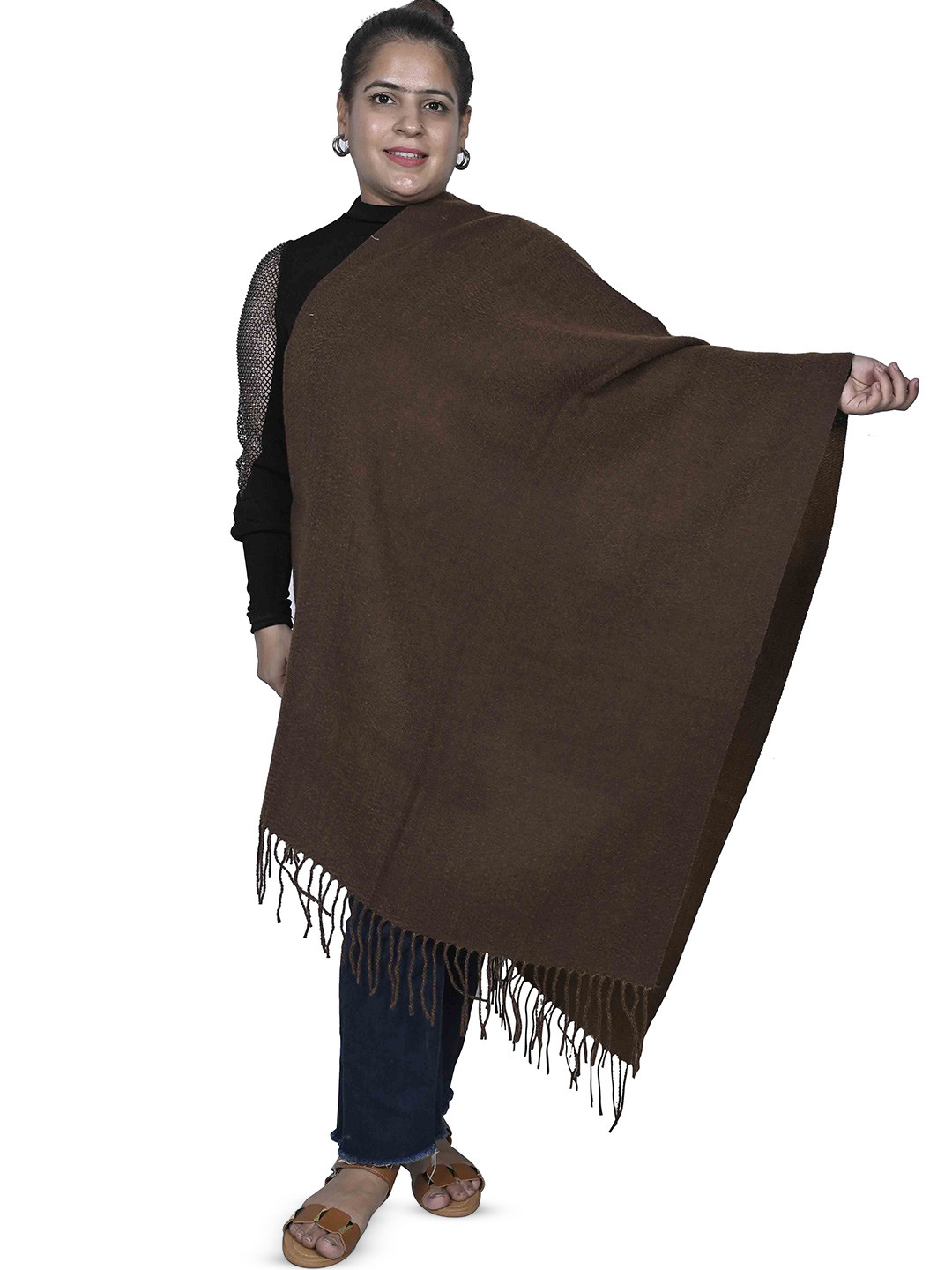 

Calvadoss Women Stole, Coffee brown