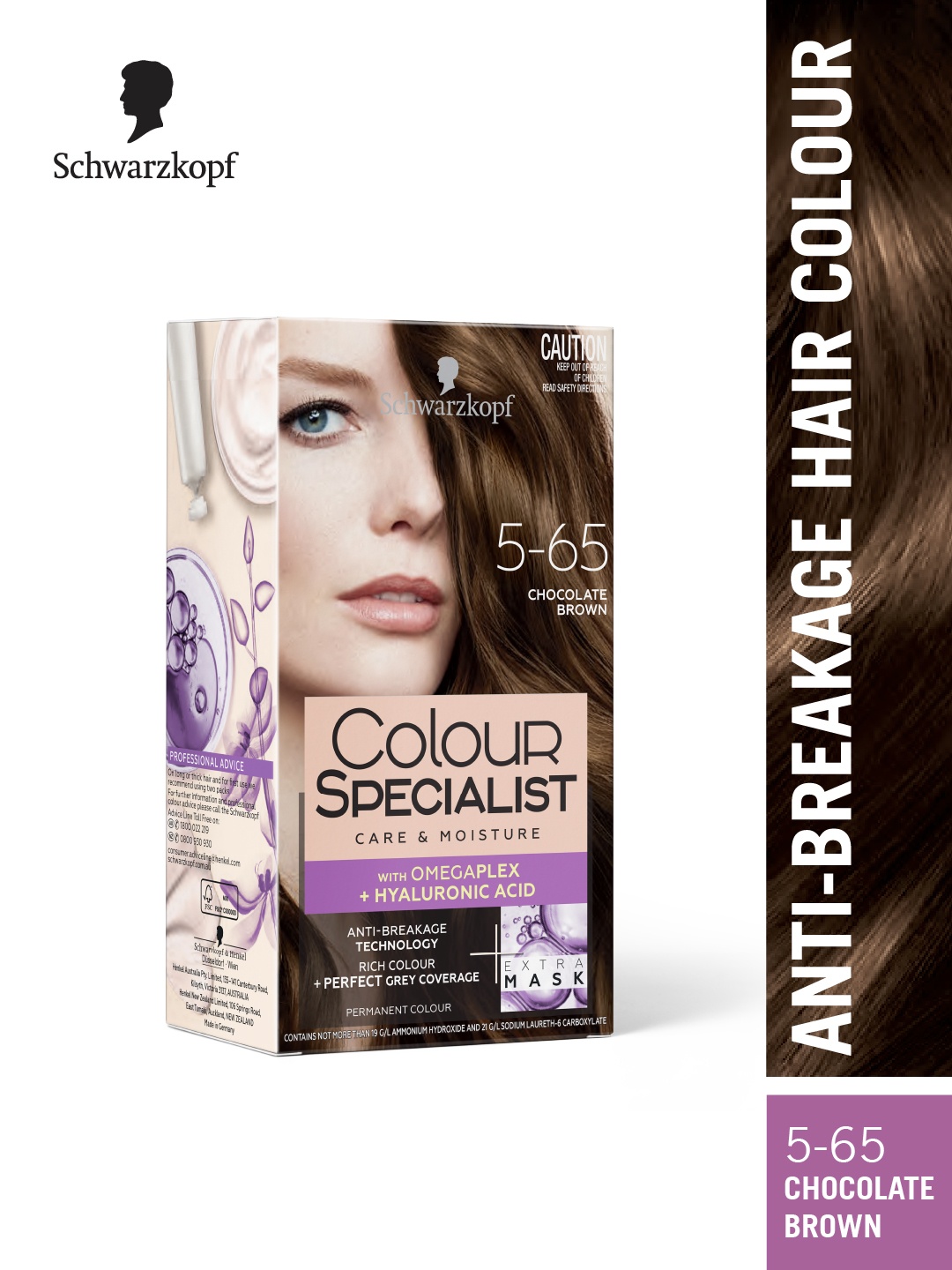 

Schwarzkopf Colour Specialist Permanent Hair Colour 165ml - Chocolate Brown 5.65