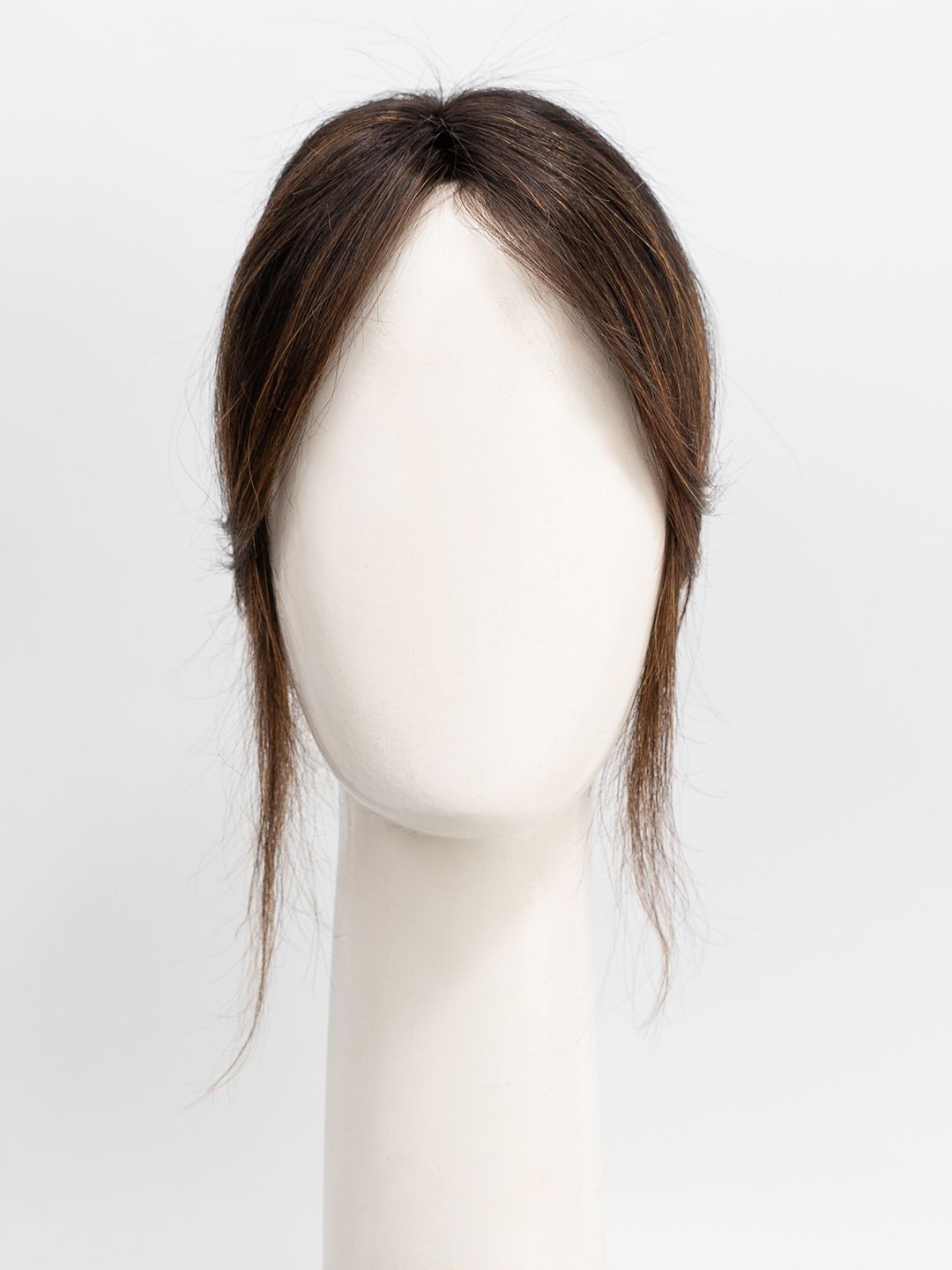 

GEMERIA HAIR Mini Topper With Curtain Bangs - Caramel Brown Balayage, Camel brown