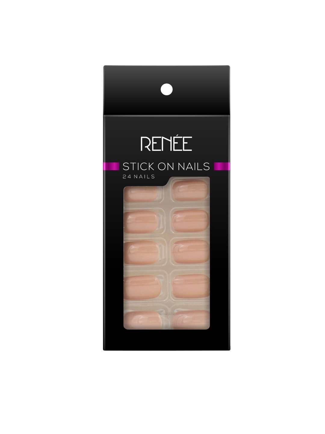 

Renee Set of 24 Stick On Nails - BN 02, Beige