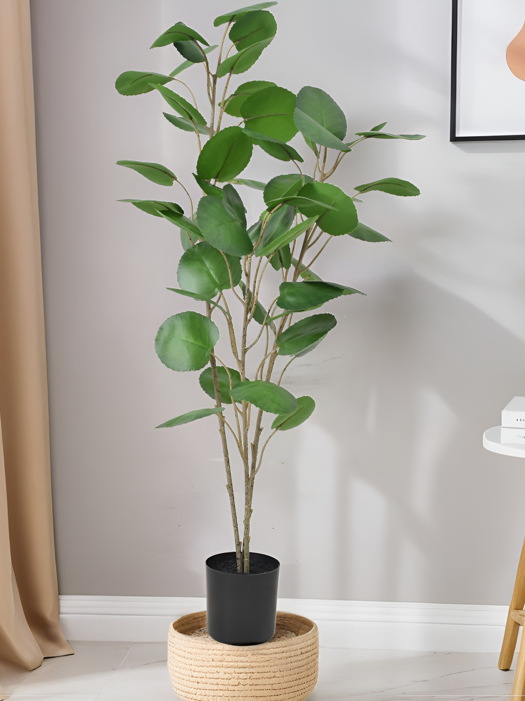 

UMAI Green & Black Money Artificial Plant With Pot