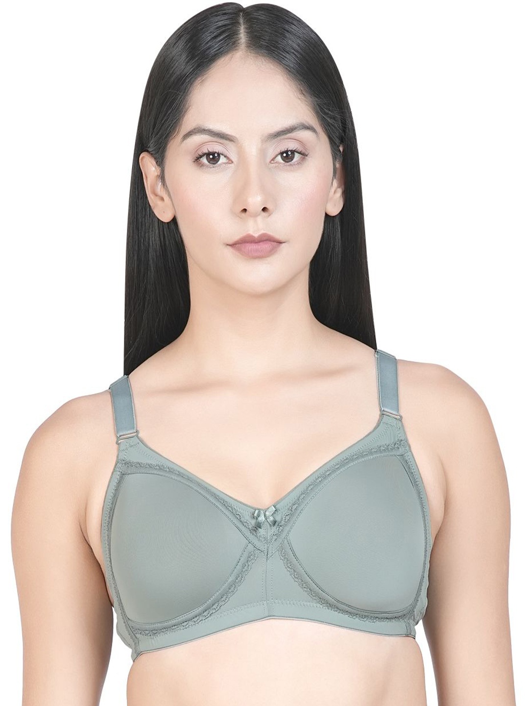 

Eve's Beauty Underwired Full Coverage Lightly Padded Minimizer Bra, Green