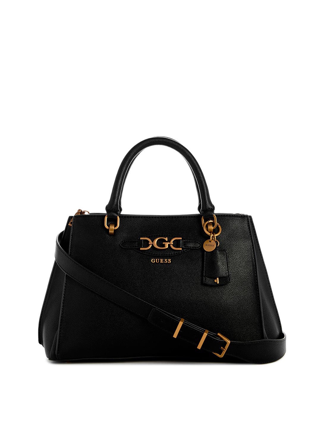 

GUESS Women Structured Satchel Bag, Black