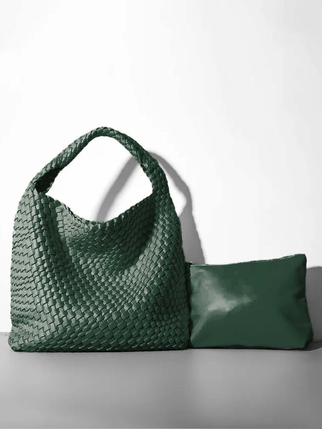 

CARRY CITY Women Textured Structured Hobo Bag, Green