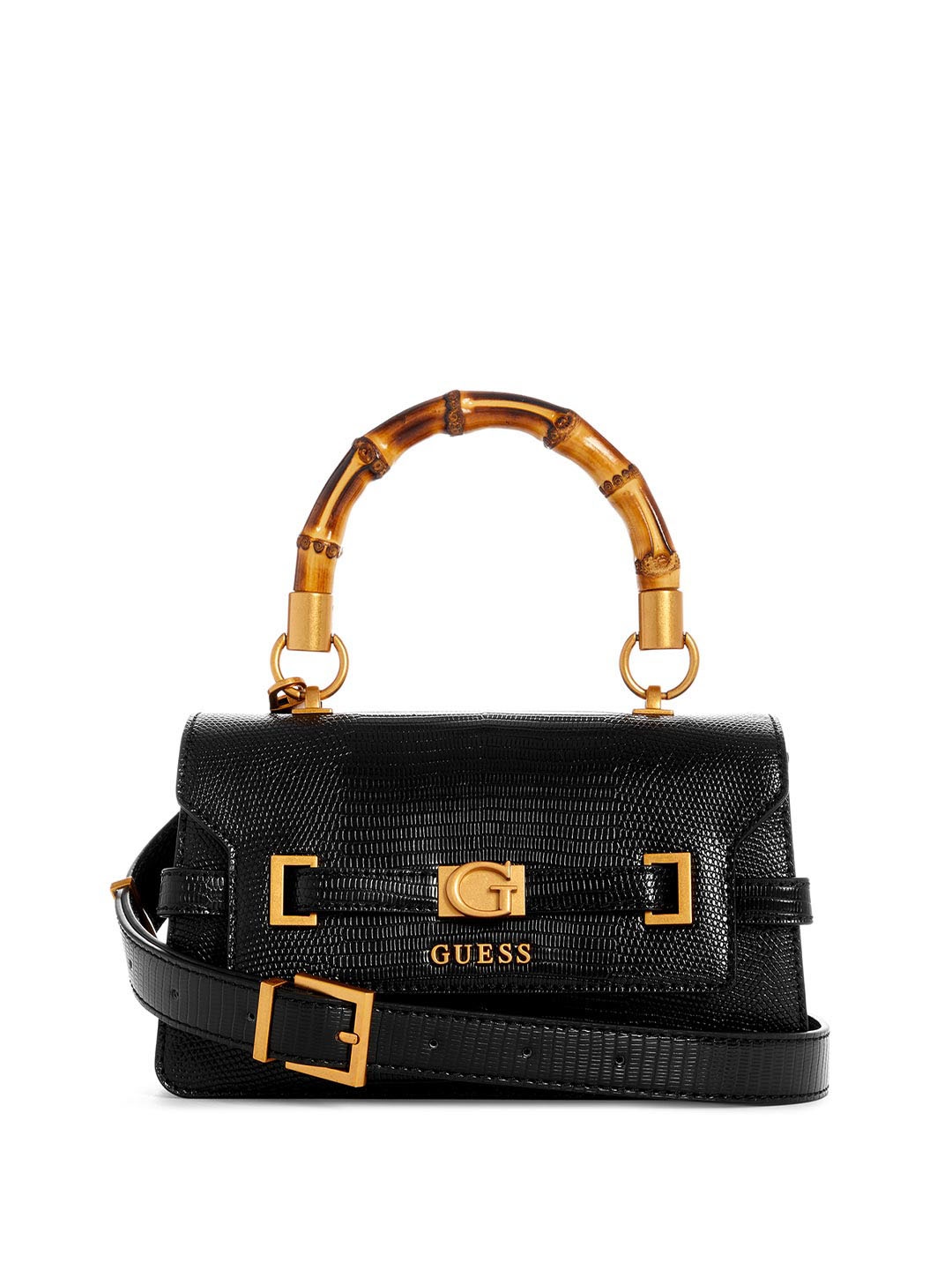 

GUESS Women Textured PU Shoulder Bag, Black