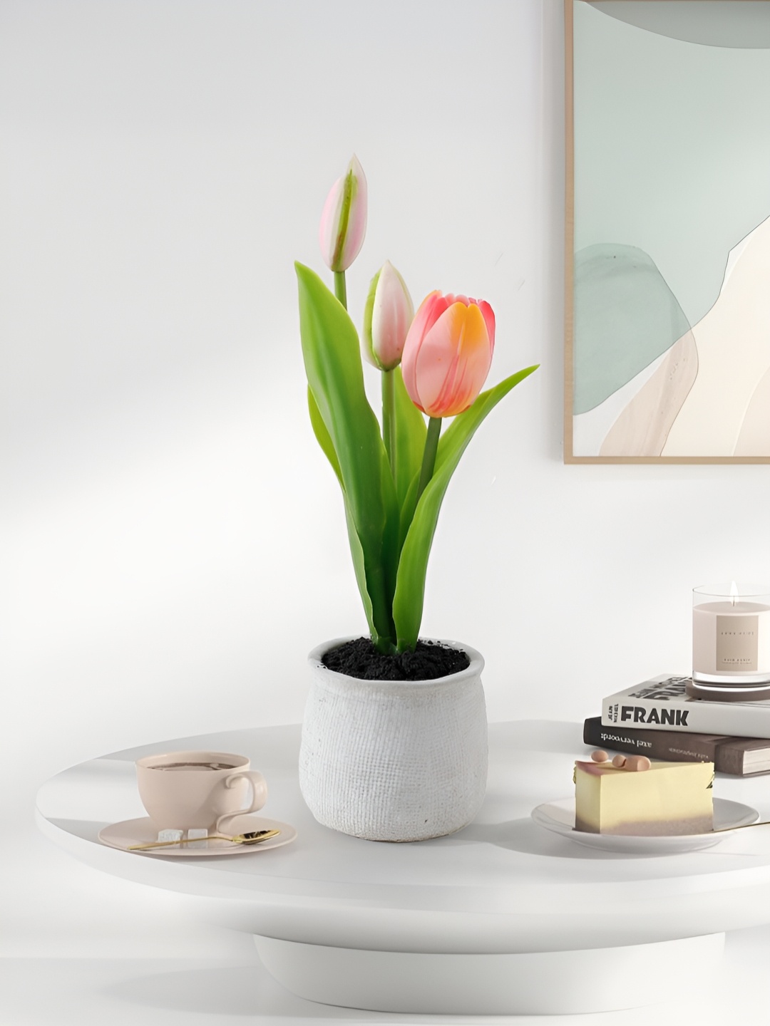

The Better Home Pink & Green Artificial Flowers and Plants