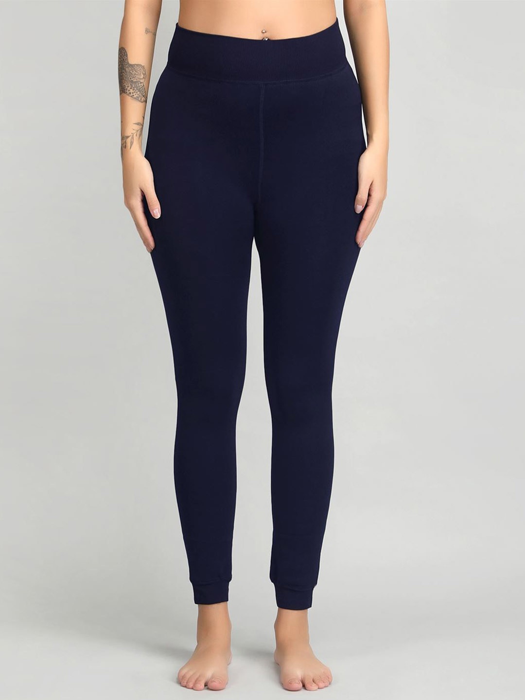 

Klassik Women Mid-Rise Thermal Bottom, Navy blue