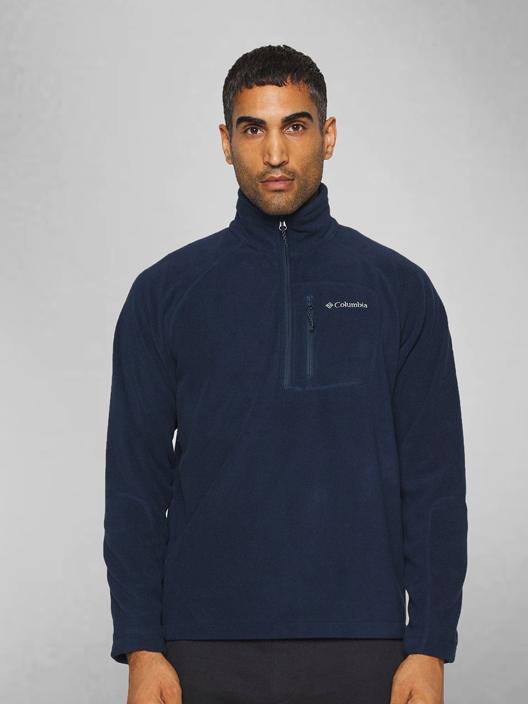 

Columbia Men Solid Mock Collar Pullover Sweatshirt, Navy blue