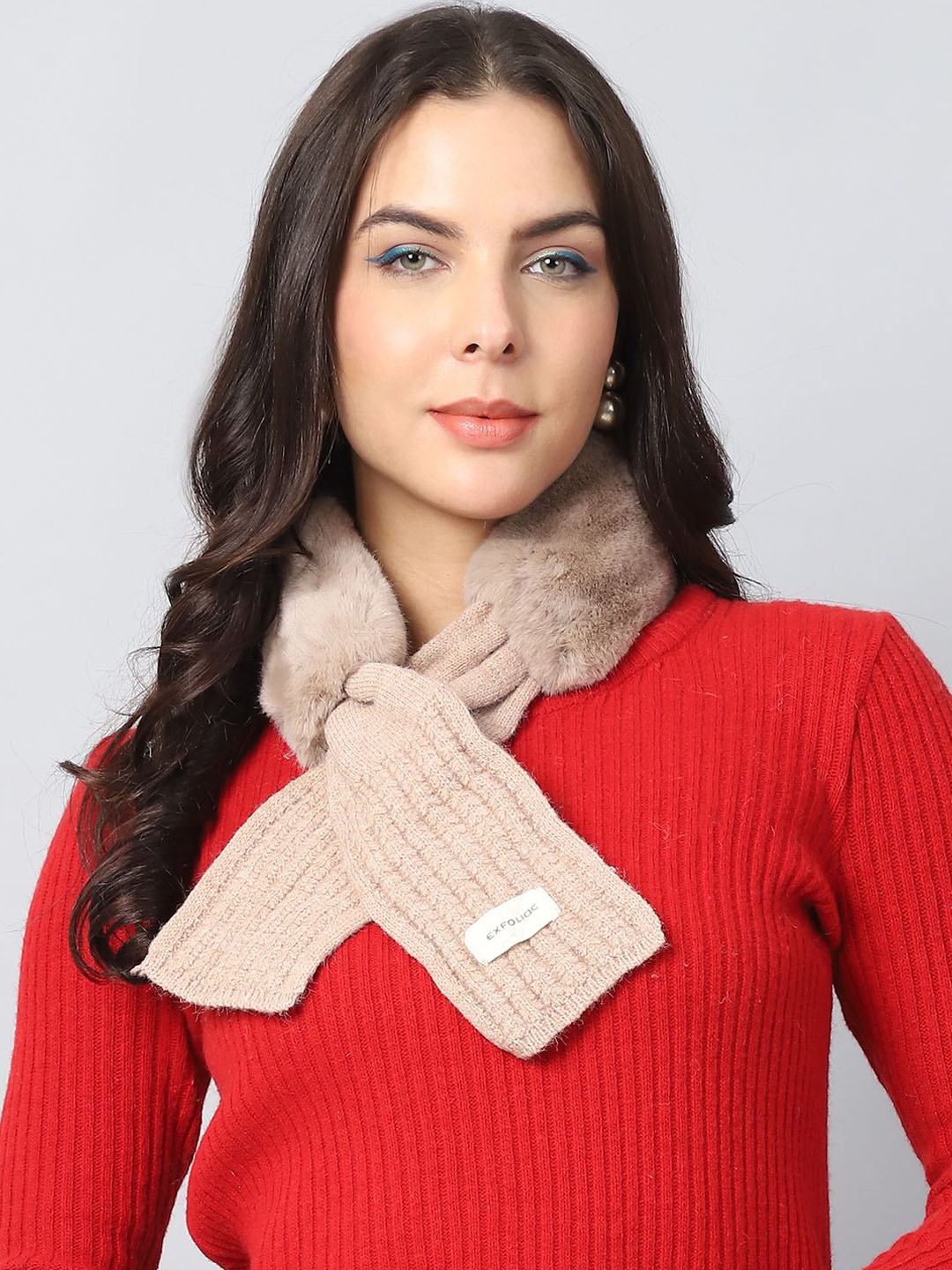 

ELLIS Women Acrylic Mufflers, Beige