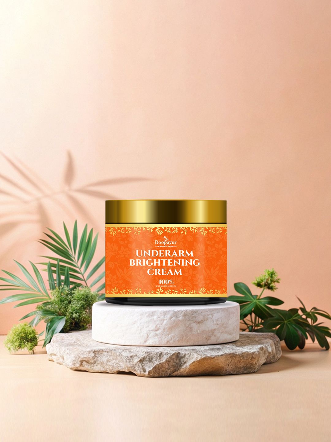 

ROOPAYUR Underarm Brightening Cream With Natural Ingredients - 50 ml, Brown
