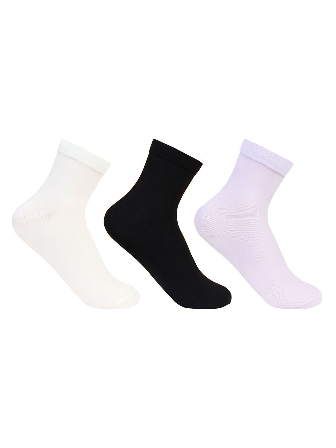 

Bonjour Women Pack Of 3 Assorted Ankle-Length Socks