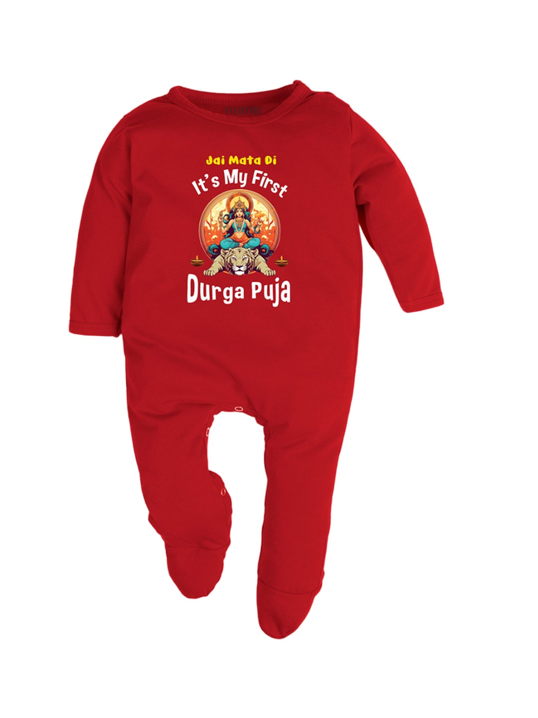 

FFLIRTYGO Infants Printed Sleepsuit, Red