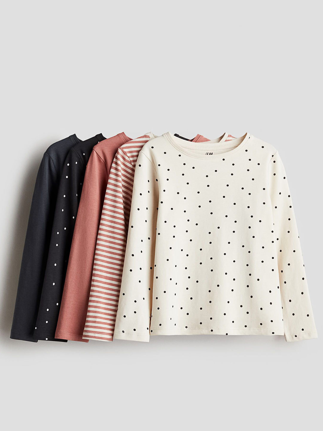 

H&M Girls 5-Pack Jersey Tops, Pink