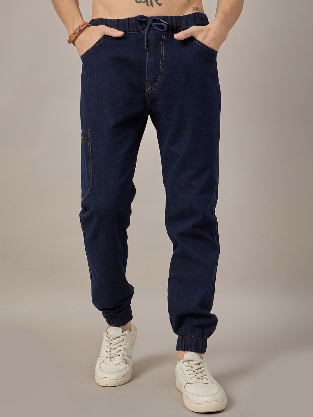 

STUDIO NEXX Men Loose Jogger Jeans, Blue