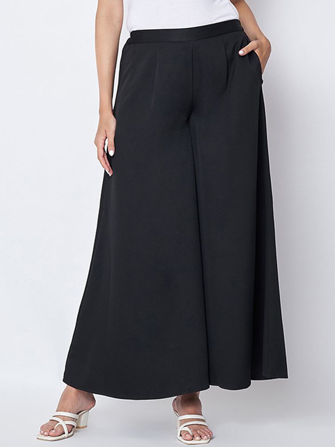 

First Resort by Ramola Bachchan Women Palazzos, Black