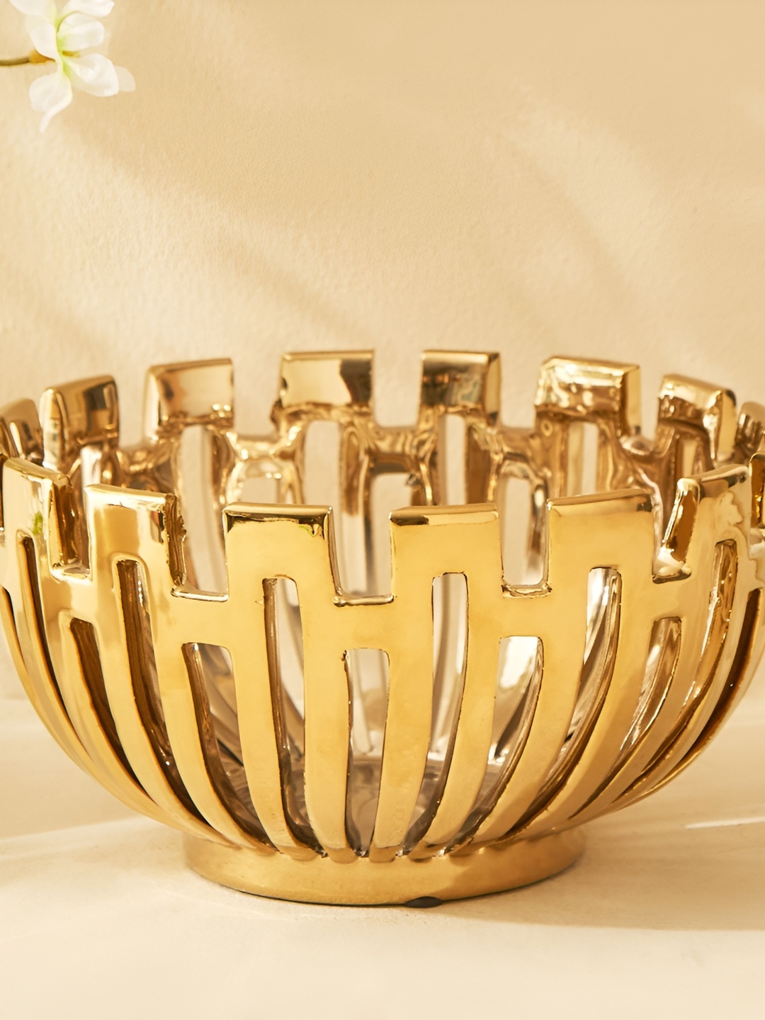 

Home Centre Stoneware Decorative Bowls, Gold