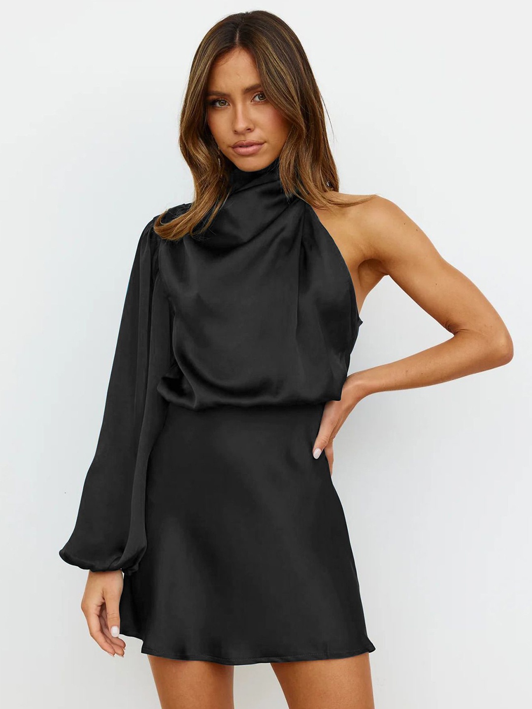 

HERE&NOW A-Line Mini Dress, Black