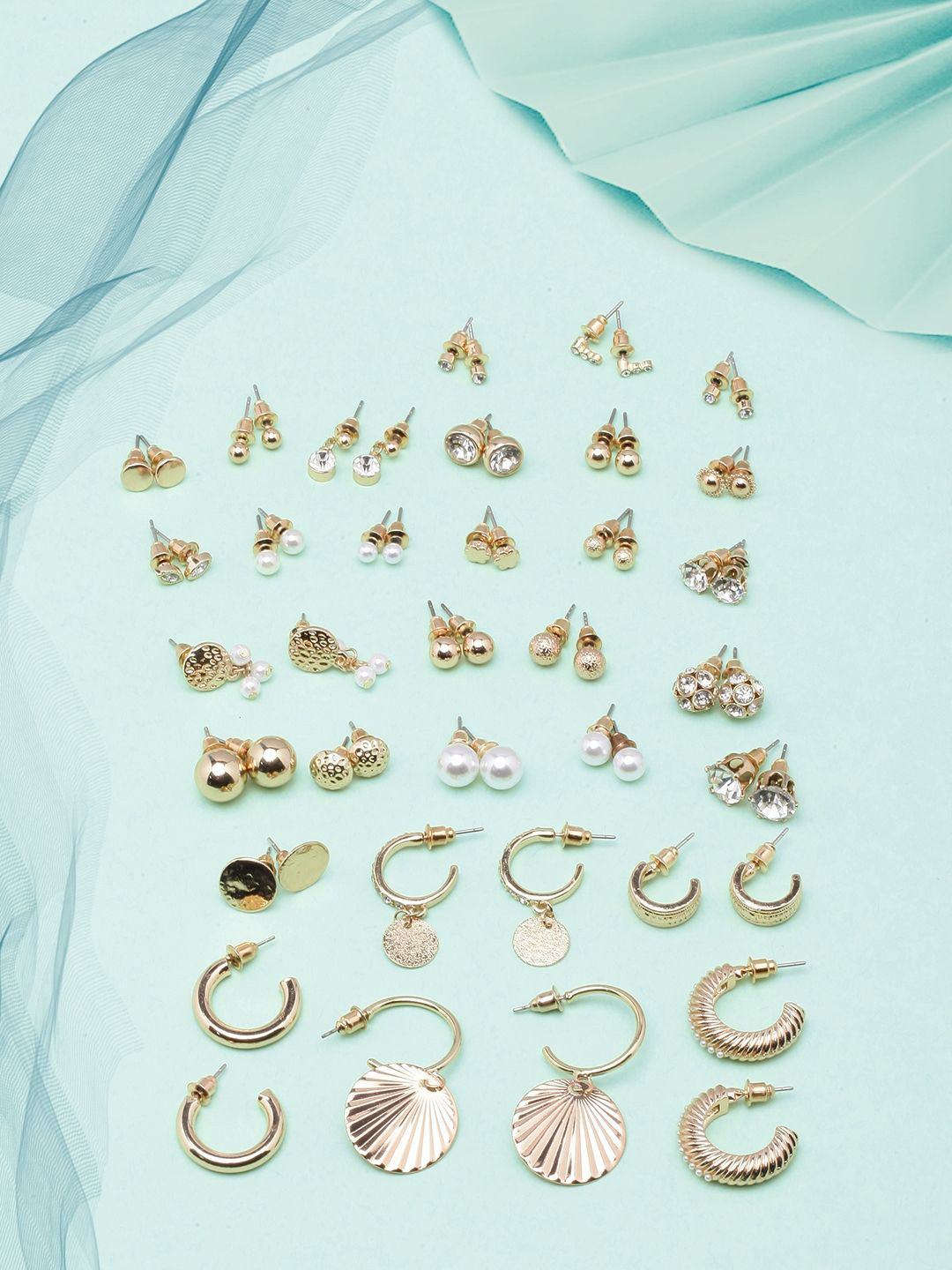

KPOP Contemporary Drop Earrings, Gold