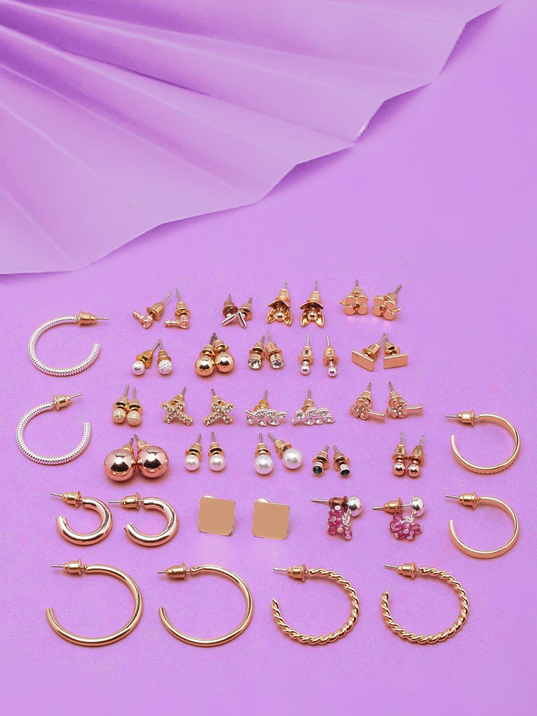 

KPOP Contemporary Drop Earrings, Gold
