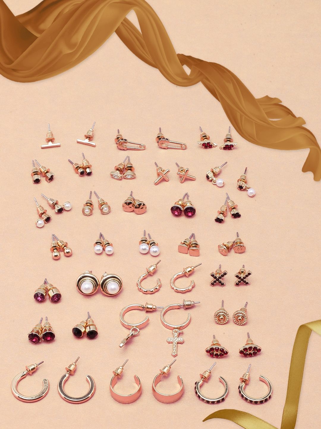 

KPOP Contemporary Drop Earrings, Gold