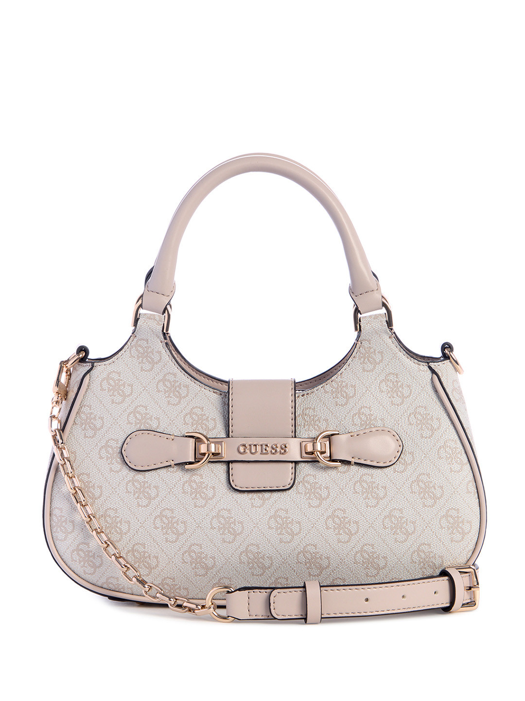 

GUESS Women Structured Satchel Handbag, Grey