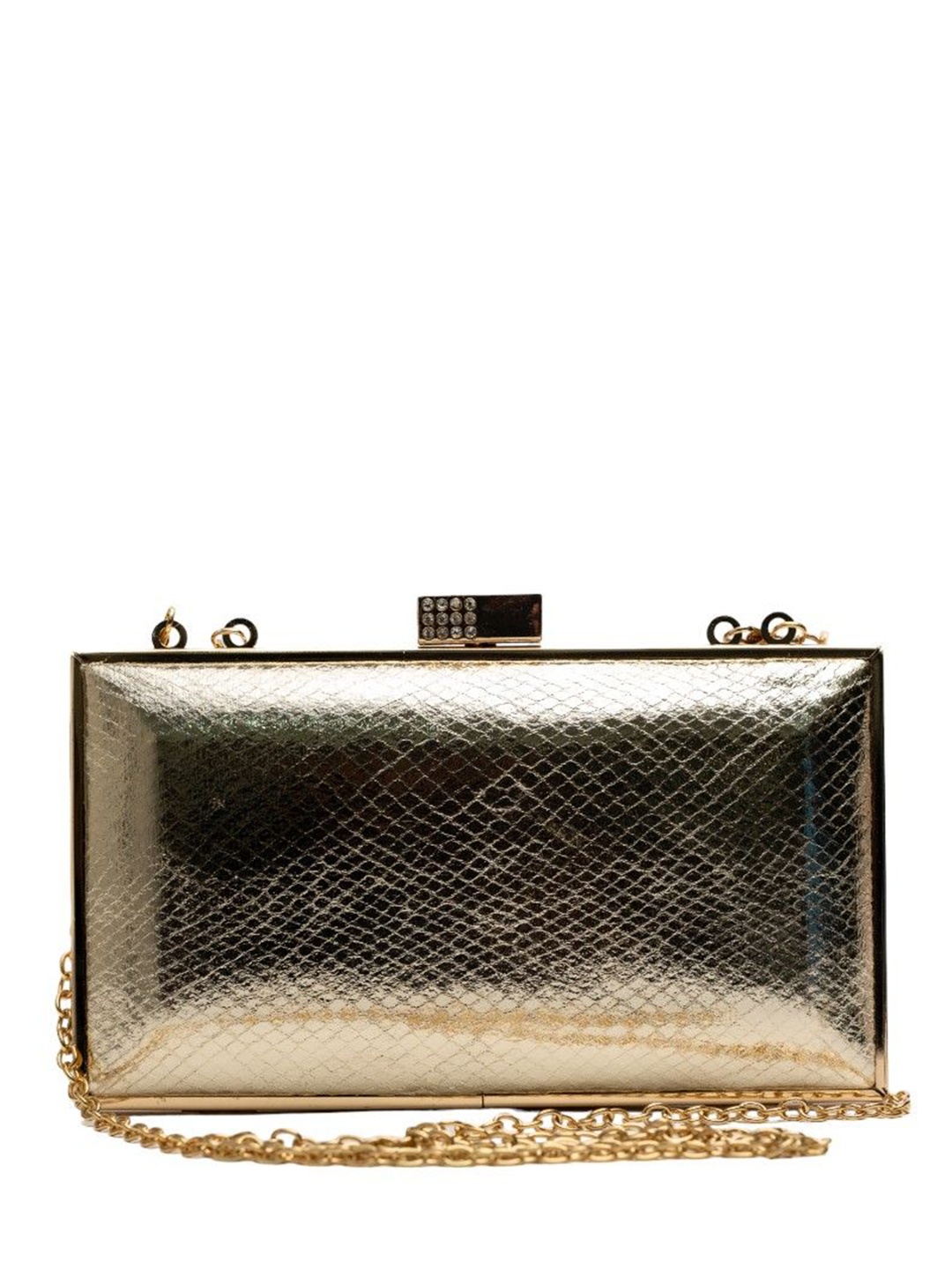 

Vdesi Embellished Box Clutch, Gold