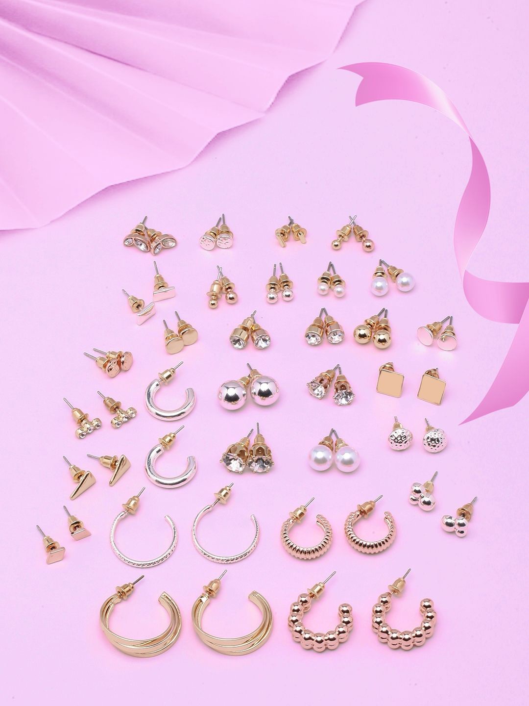 

KPOP Contemporary Drop Earrings, Gold