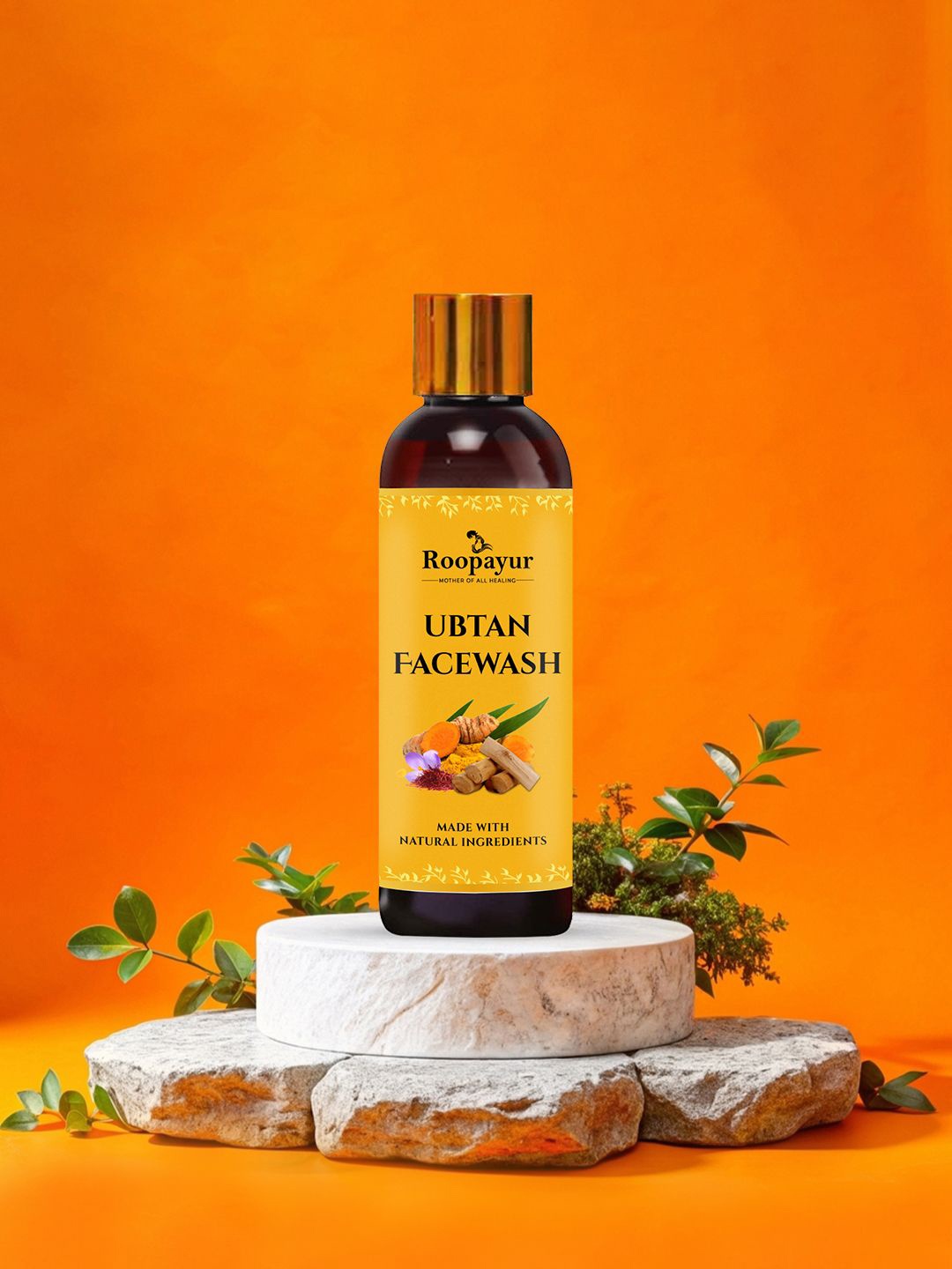 

ROOPAYUR Ubtan Face Wash With Natural Ingredients - 100 ml, Brown