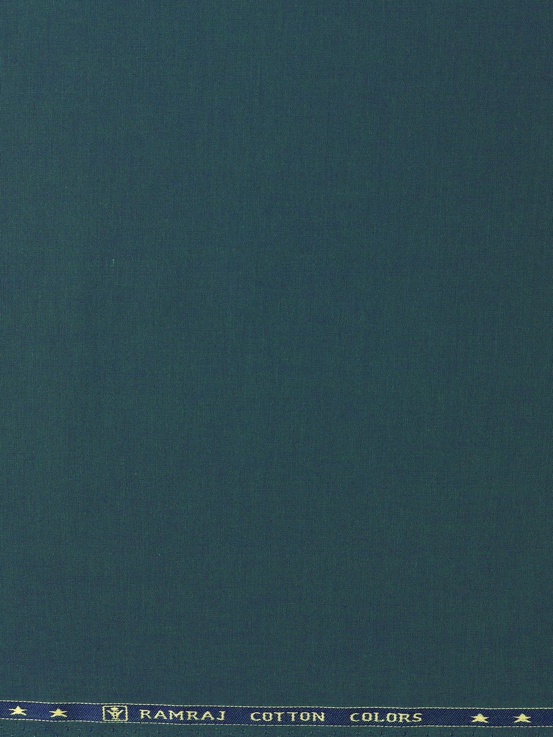 

Ramraj Men Pure Cotton Shirt Clothing Fabric, Turquoise blue