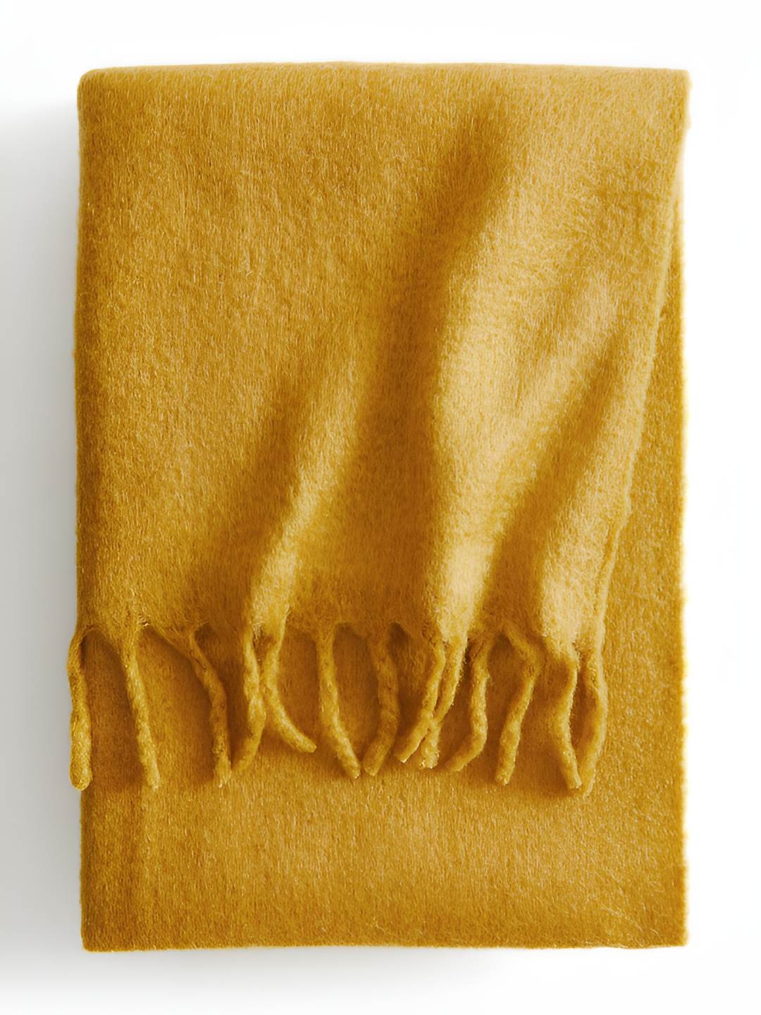 

H&M Yellow Wool-Blend Blanket