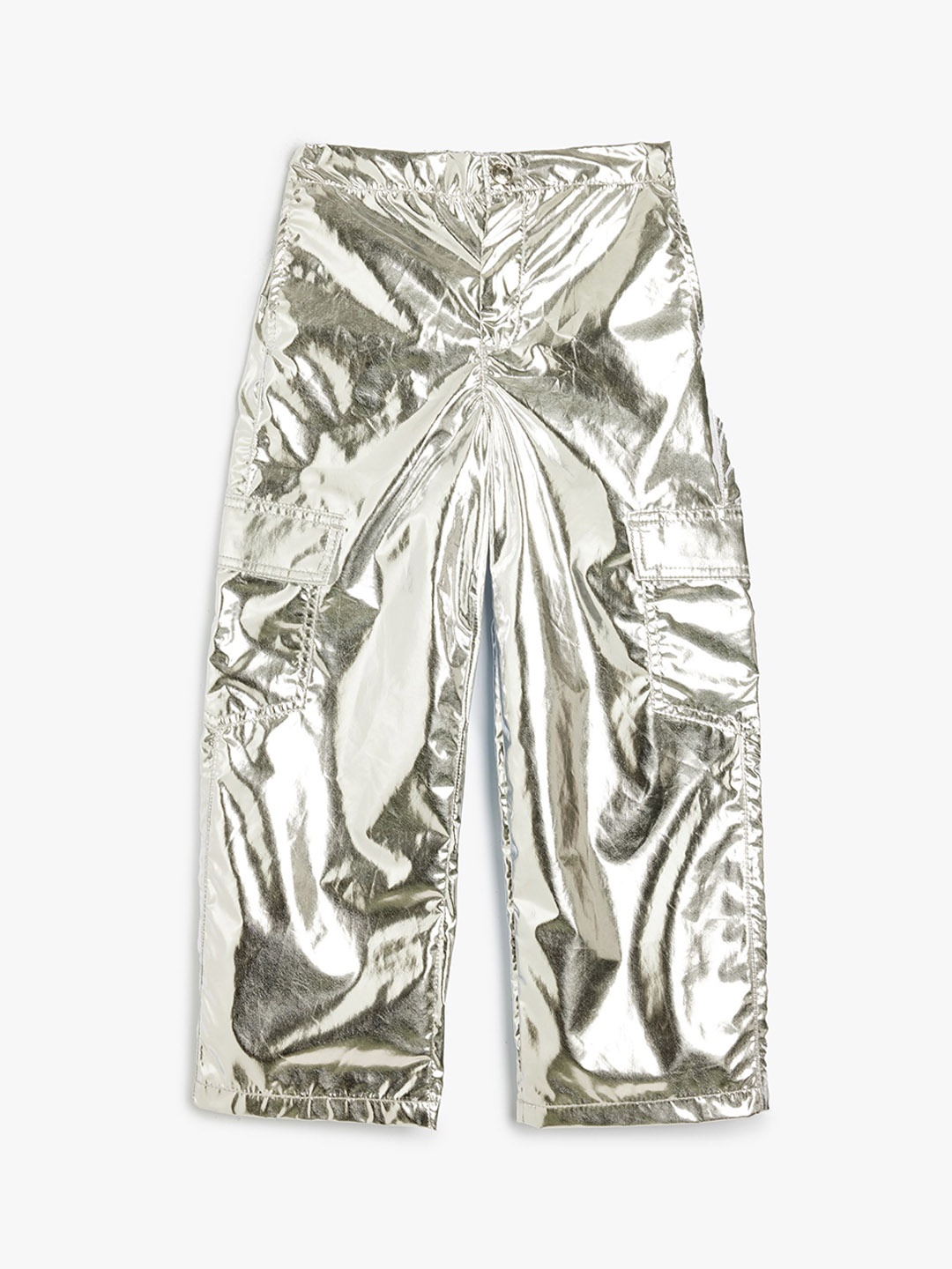 

Koton Girls Printed Cargos Trousers, Grey