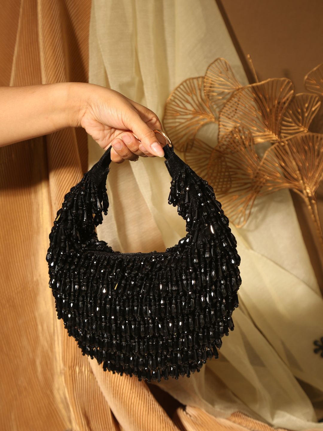 

Aloha by PS Women Oversized Structured Handheld Bag, Black