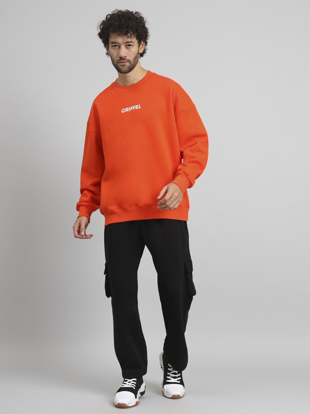 

GRIFFEL Men Printed Tracksuits, Orange