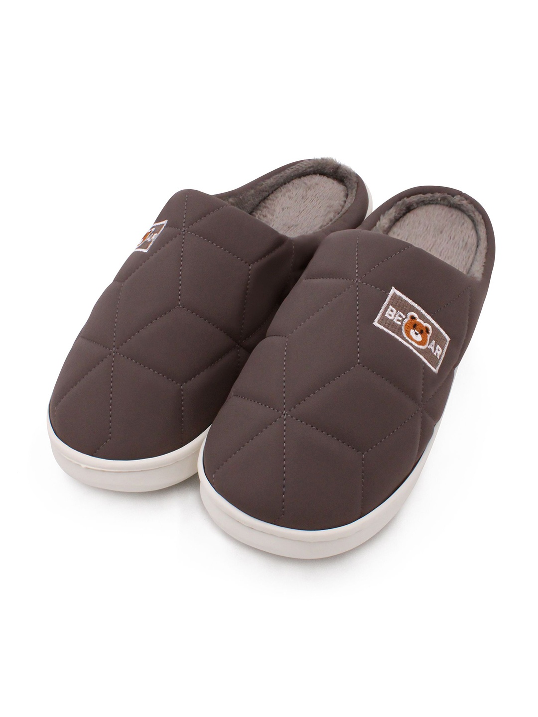 

JENNA Men Solid Room Slippers Casual Flip Flops, Brown