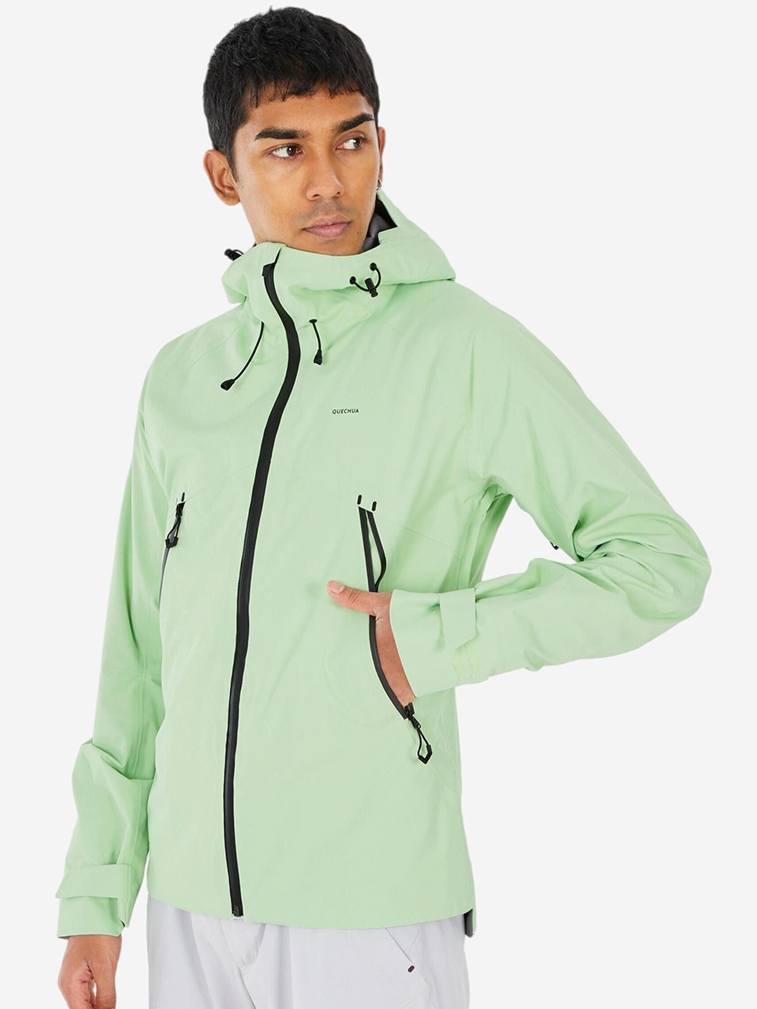 

Quechua By Decathlon Men Lightweight Waterproof Sporty Jacket, Green