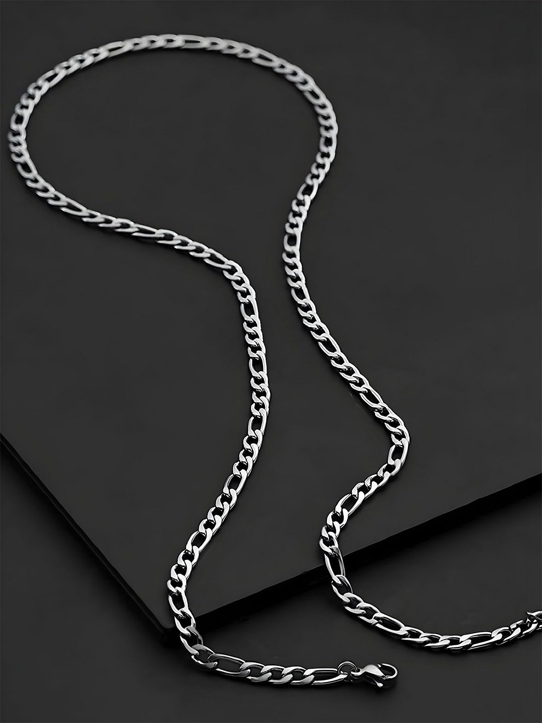 

Minprice Men Stainless Steel Silver-Plated Link Chain