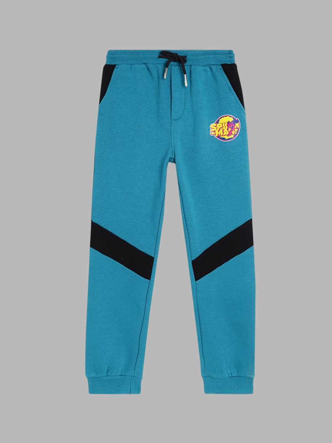 

Blue Giraffe Boys Colourblocked Mid-Rise Joggers