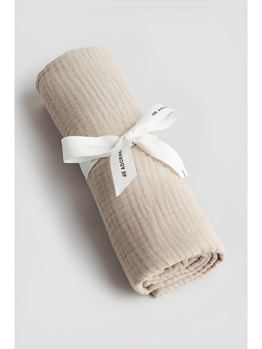 

H&M Beige Pure Cotton Muslin Comfort Blanket