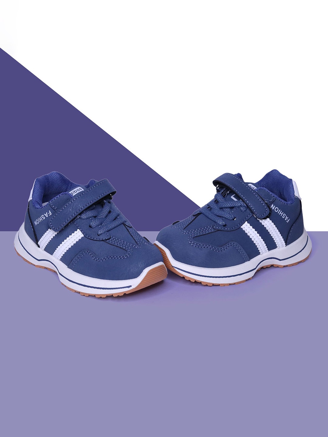 

FEETWELL SHOES Unisex Kids Lace-Ups Sneakers, Blue