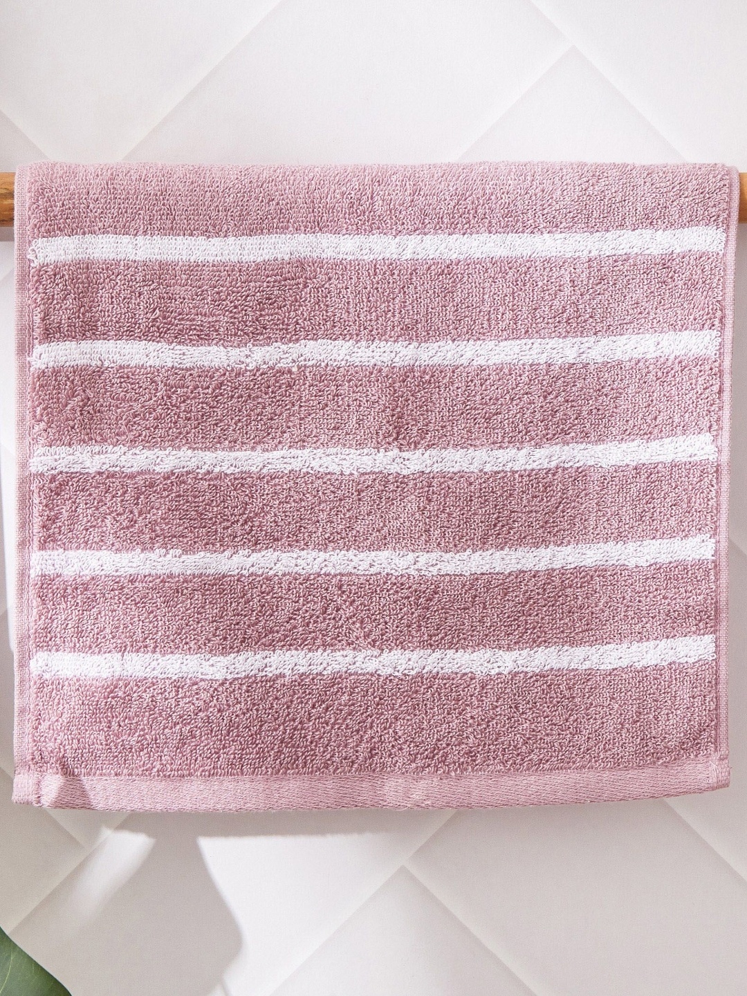 

Home Centre Purple & White 1 Striped Cotton 450 GSM Bath Towel